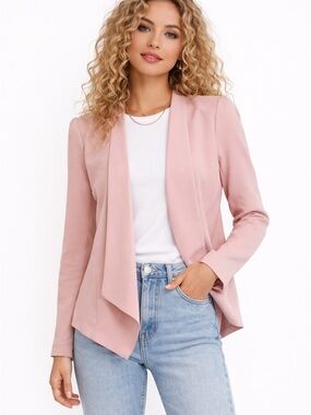 80's Love Culture Tuxedo Blazer‎ Womens Small Pink Shoulder Pads Swift Lover Era